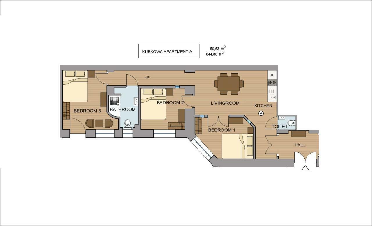 Kurkowa Apartments Красков Екстериор снимка